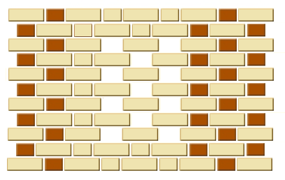 Бразильская кирпичная кладка. Применение 3 D- кладки